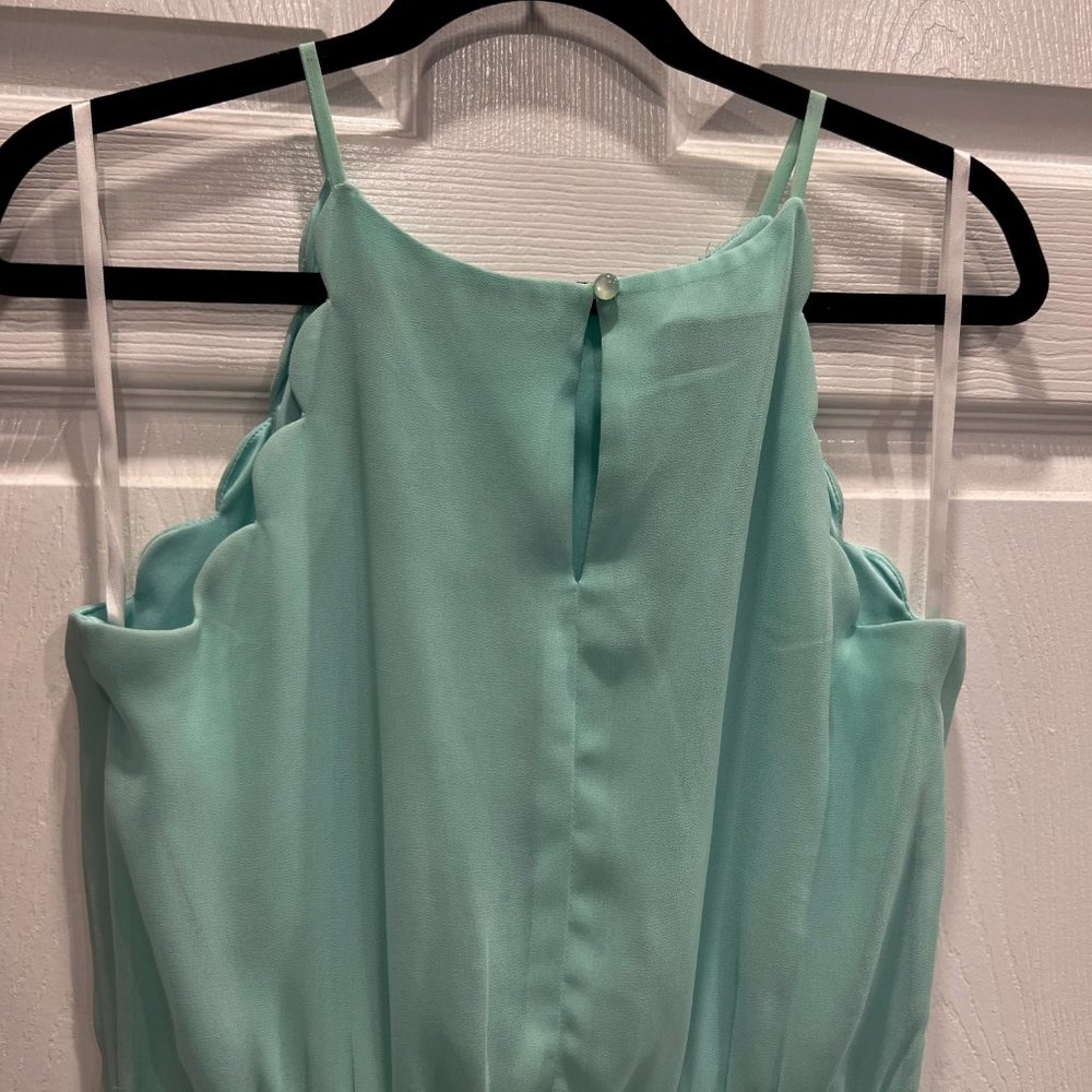 IZ Byer Scallop Edge A-Line Dress, Size L - Picture 7 of 8